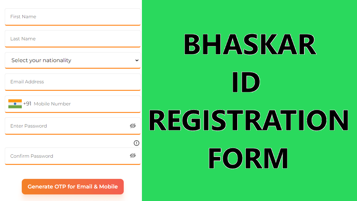 Bhaskar ID Registration Online