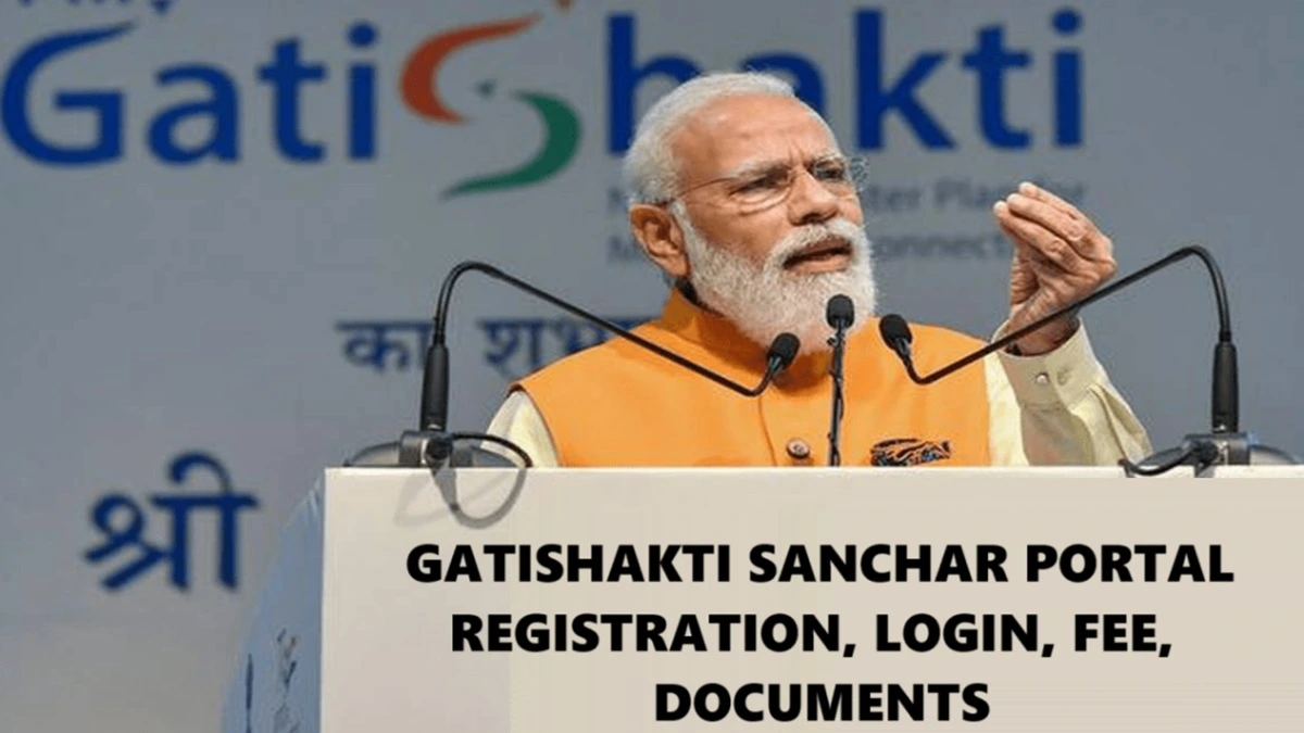 Gatishakti Sanchar Portal Registration, Login, Fee