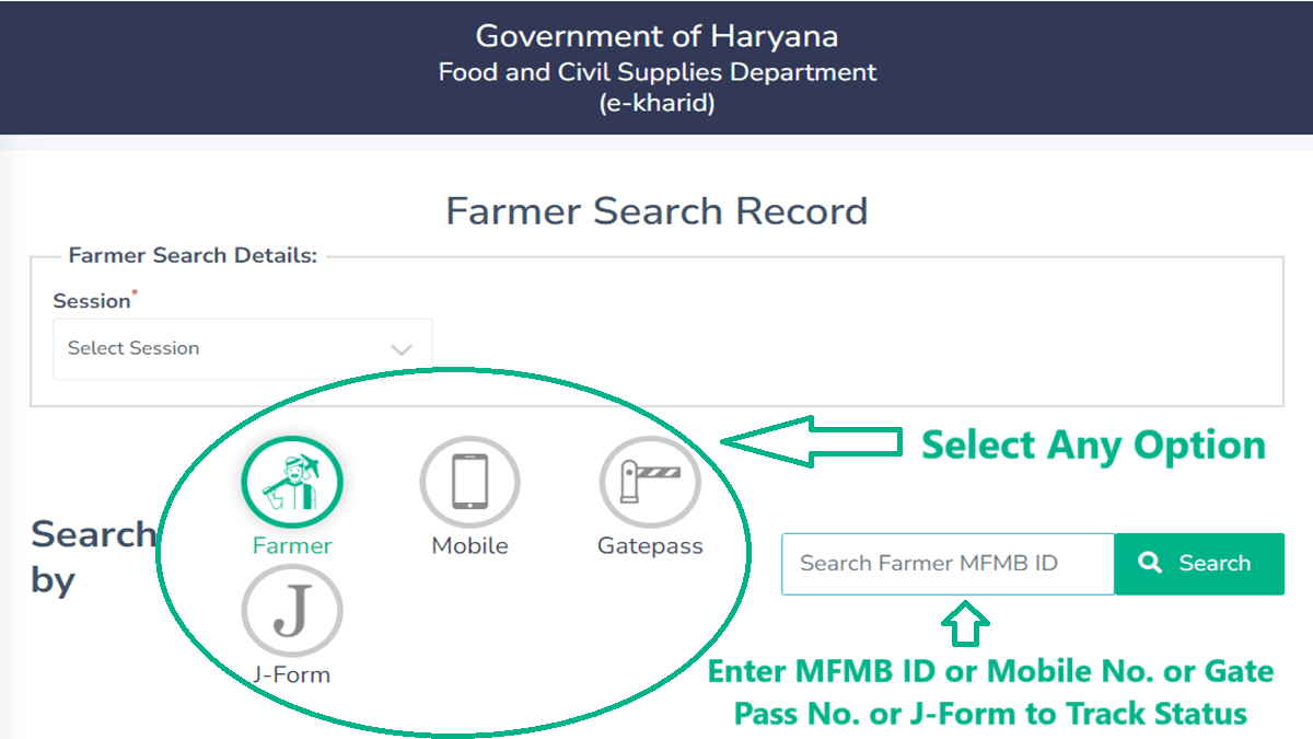 E Kharid Haryana Farmer Record Search