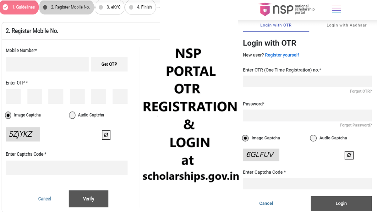 NSP Portal OTR Registration & Login