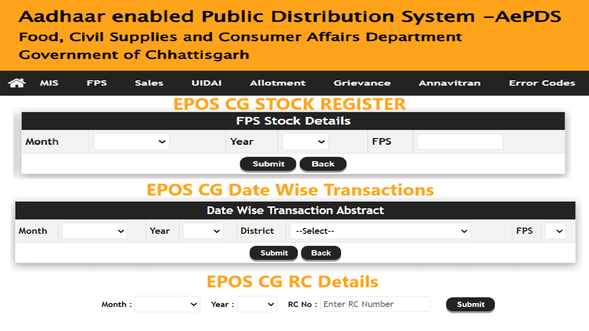 epos CG Gov In Stock Register, Transactions RC Details